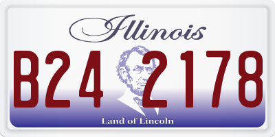 IL license plate B242178