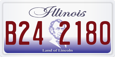 IL license plate B242180