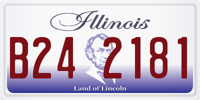 IL license plate B242181