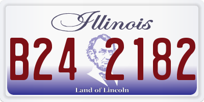 IL license plate B242182