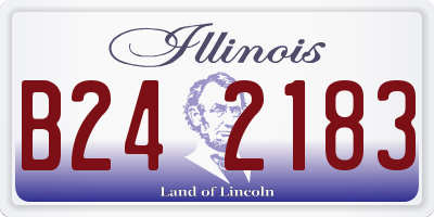 IL license plate B242183