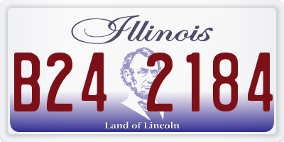 IL license plate B242184
