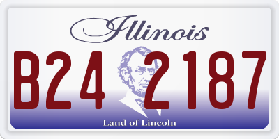 IL license plate B242187