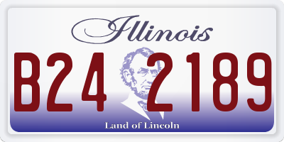 IL license plate B242189