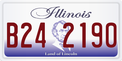 IL license plate B242190
