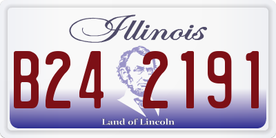 IL license plate B242191