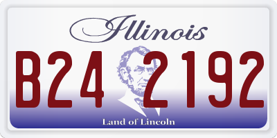 IL license plate B242192