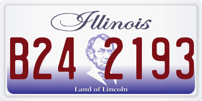 IL license plate B242193