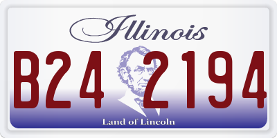 IL license plate B242194