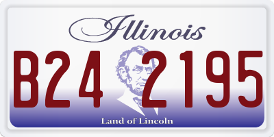IL license plate B242195