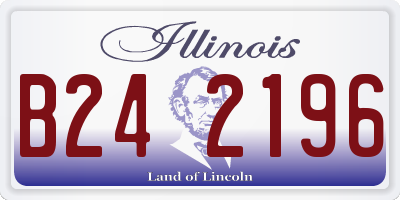 IL license plate B242196