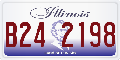 IL license plate B242198