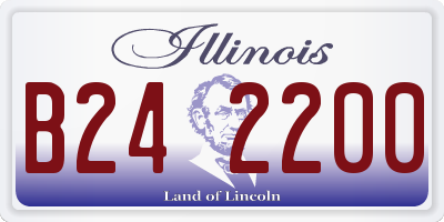 IL license plate B242200