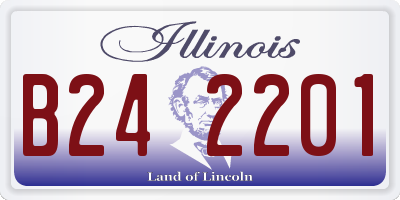 IL license plate B242201