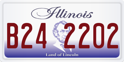 IL license plate B242202