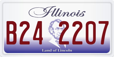 IL license plate B242207