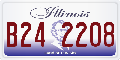 IL license plate B242208