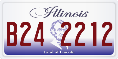 IL license plate B242212