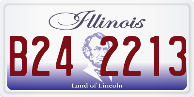 IL license plate B242213