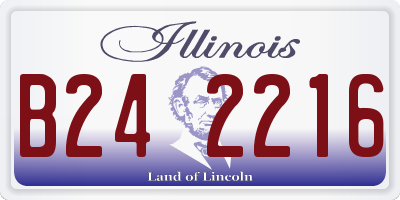 IL license plate B242216