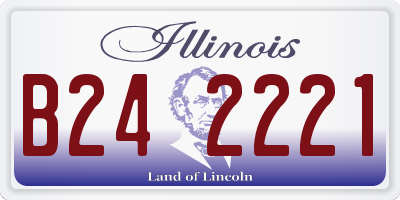 IL license plate B242221
