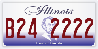 IL license plate B242222