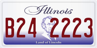 IL license plate B242223