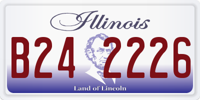 IL license plate B242226