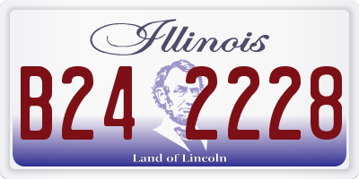 IL license plate B242228