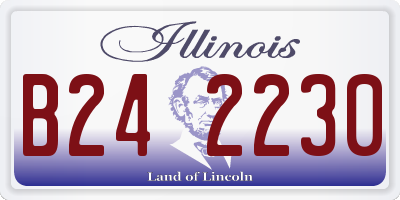 IL license plate B242230