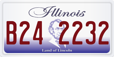 IL license plate B242232