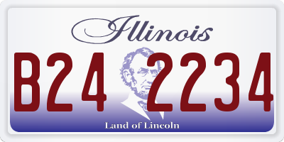 IL license plate B242234