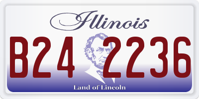IL license plate B242236