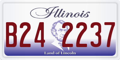 IL license plate B242237