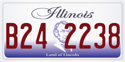IL license plate B242238