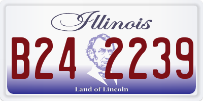 IL license plate B242239