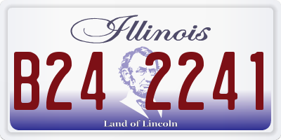 IL license plate B242241