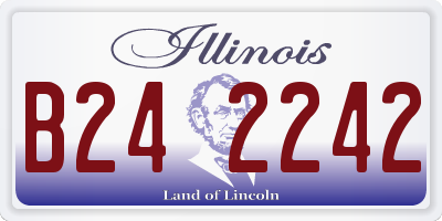 IL license plate B242242