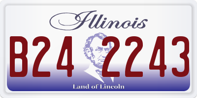 IL license plate B242243