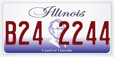 IL license plate B242244