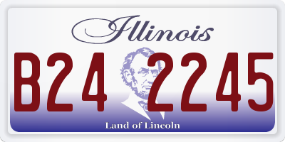 IL license plate B242245