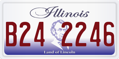 IL license plate B242246