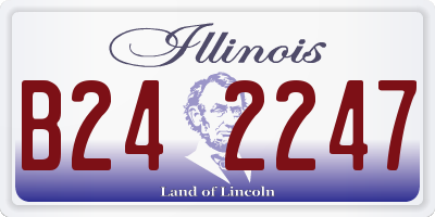 IL license plate B242247