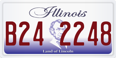 IL license plate B242248