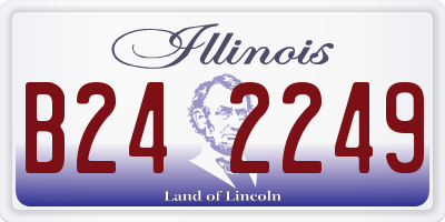 IL license plate B242249