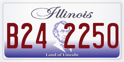 IL license plate B242250