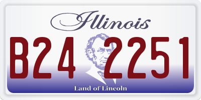 IL license plate B242251
