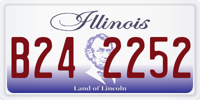 IL license plate B242252