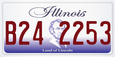 IL license plate B242253