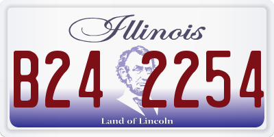 IL license plate B242254